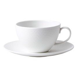 Wedgwood Gio Taza de Té con Plato 260 ml (2 Unidades) Bone China